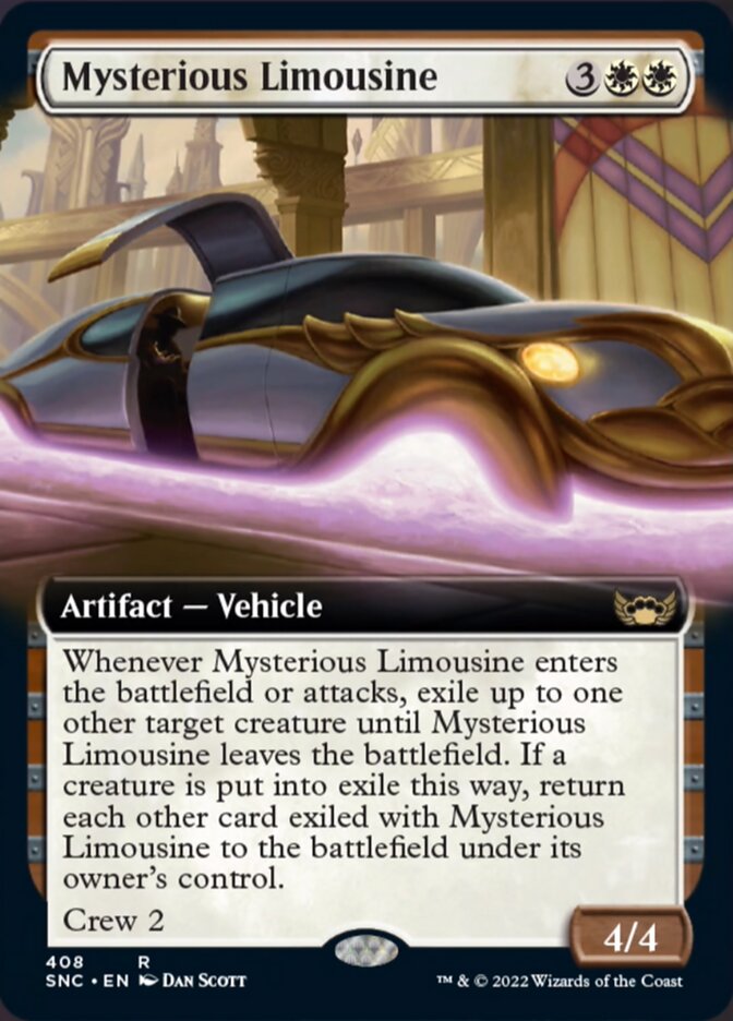 Mysterious Limousine (Extended Art) [Streets of New Capenna] | Card Merchant Takapuna