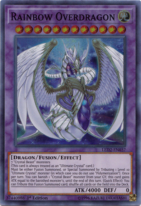 Rainbow Overdragon [LED2-EN037] Super Rare | Card Merchant Takapuna