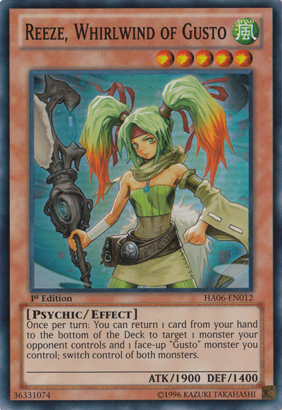 Reeze, Whirlwind of Gusto [HA06-EN012] Super Rare | Card Merchant Takapuna