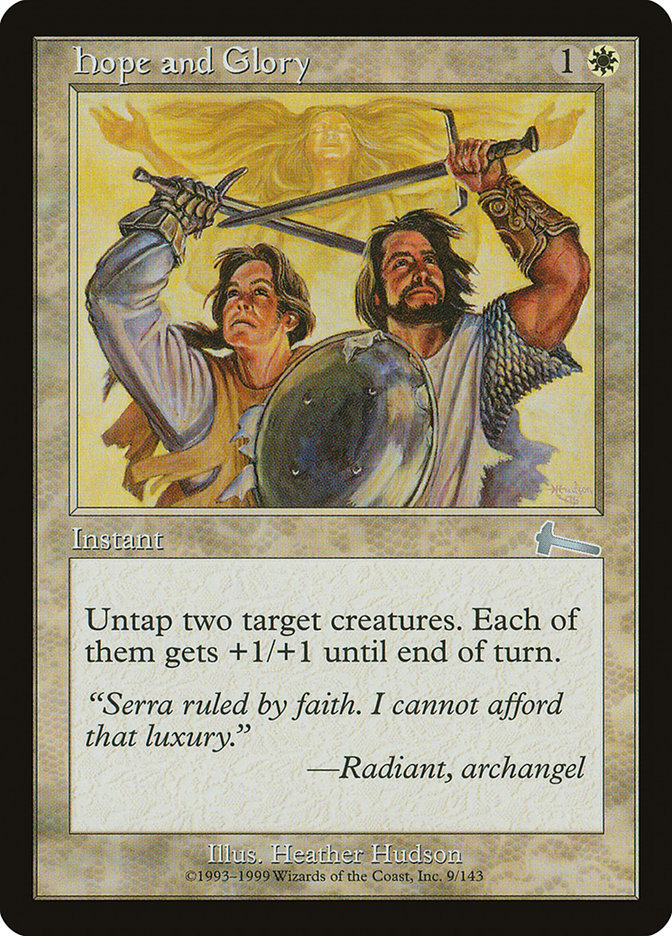 Hope and Glory [Urza's Legacy] | Card Merchant Takapuna