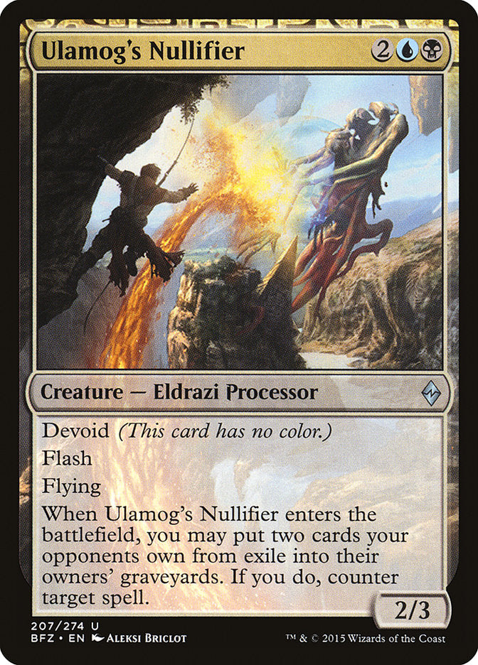 Ulamog's Nullifier [Battle for Zendikar] | Card Merchant Takapuna