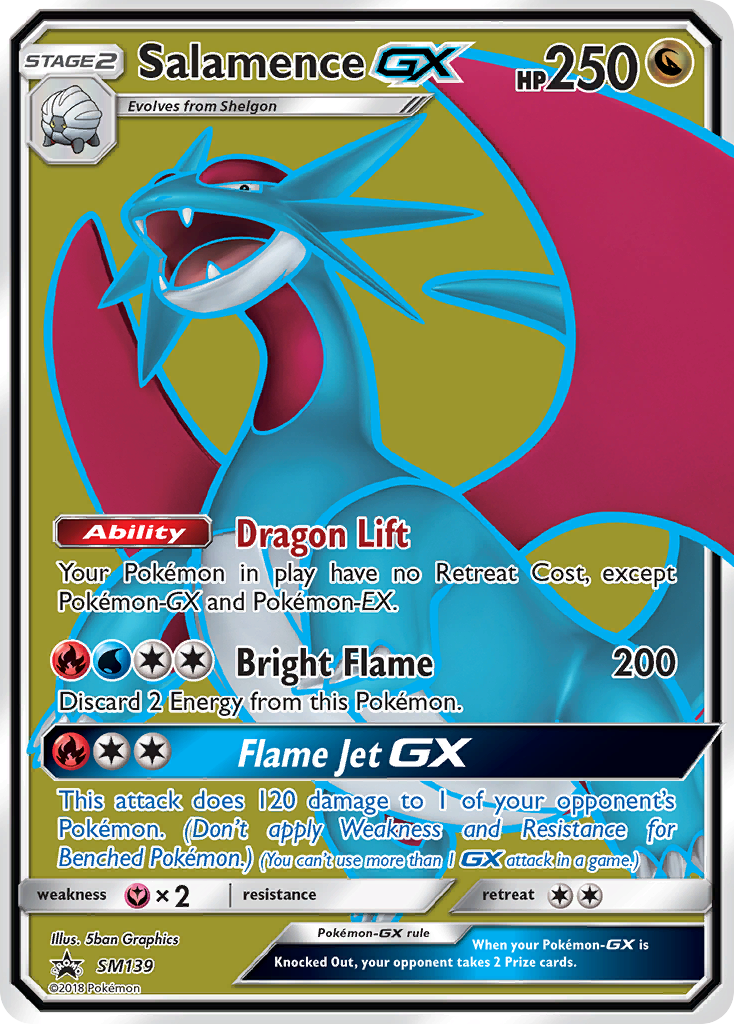 Salamence GX (SM139) [Sun & Moon: Black Star Promos] | Card Merchant Takapuna