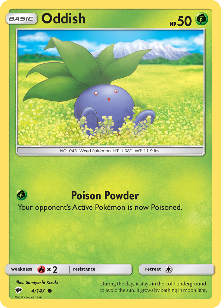 Oddish (4/147) [Sun & Moon: Burning Shadows] | Card Merchant Takapuna