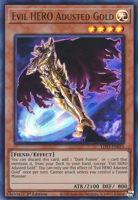 Evil HERO Adusted Gold [LDS3-EN025] Ultra Rare | Card Merchant Takapuna