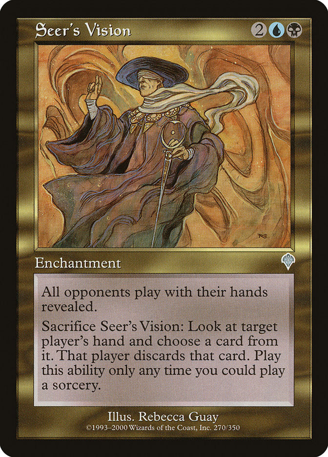 Seer's Vision [Invasion] | Card Merchant Takapuna