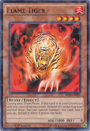 Flame Tiger [BP03-EN095] Shatterfoil Rare | Card Merchant Takapuna