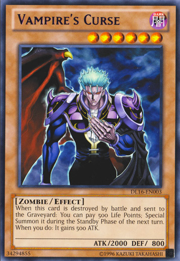 Vampire's Curse (Purple) [DL16-EN003] Rare | Card Merchant Takapuna