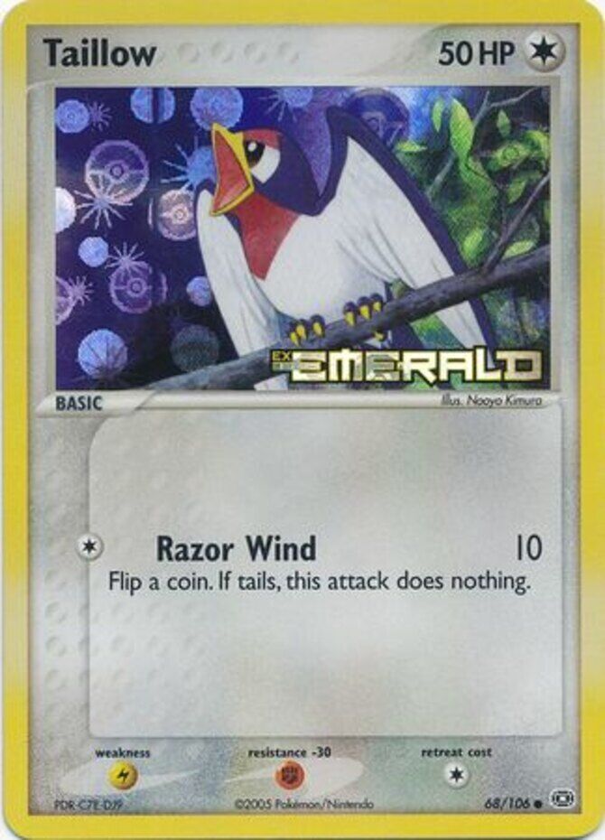 Taillow (68/106) (Stamped) [EX: Emerald] | Card Merchant Takapuna