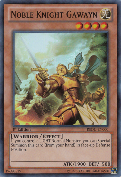 Noble Knight Gawayn [REDU-EN000] Super Rare | Card Merchant Takapuna