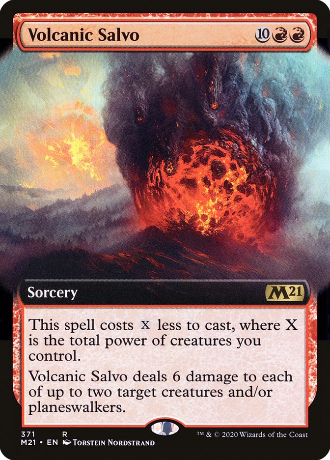 Volcanic Salvo (Extended Art) [Core Set 2021] | Card Merchant Takapuna