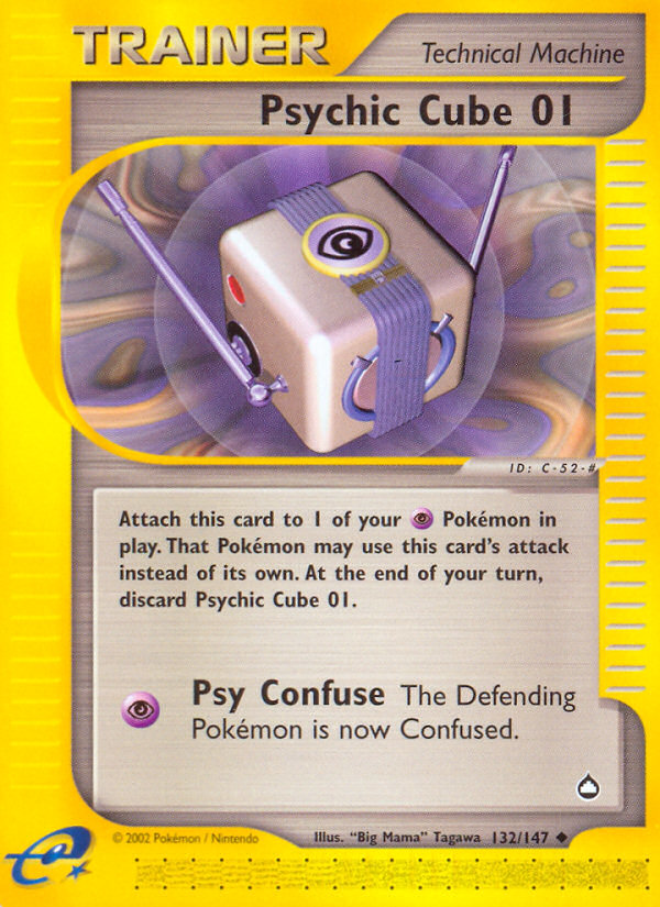 Psychic Cube 01 (132/147) [Aquapolis] | Card Merchant Takapuna