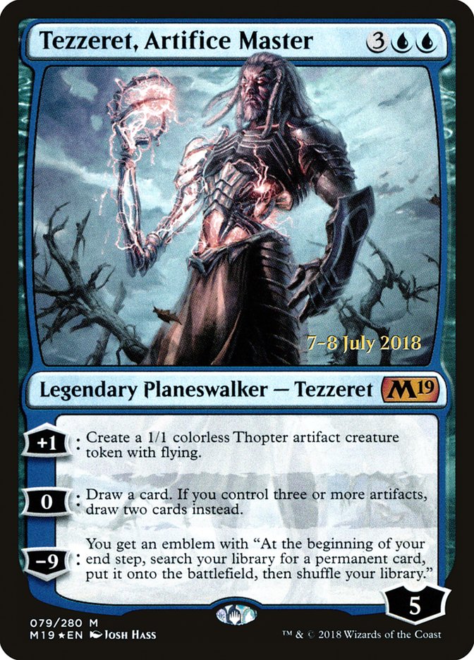 Tezzeret, Artifice Master [Core Set 2019 Prerelease Promos] | Card Merchant Takapuna