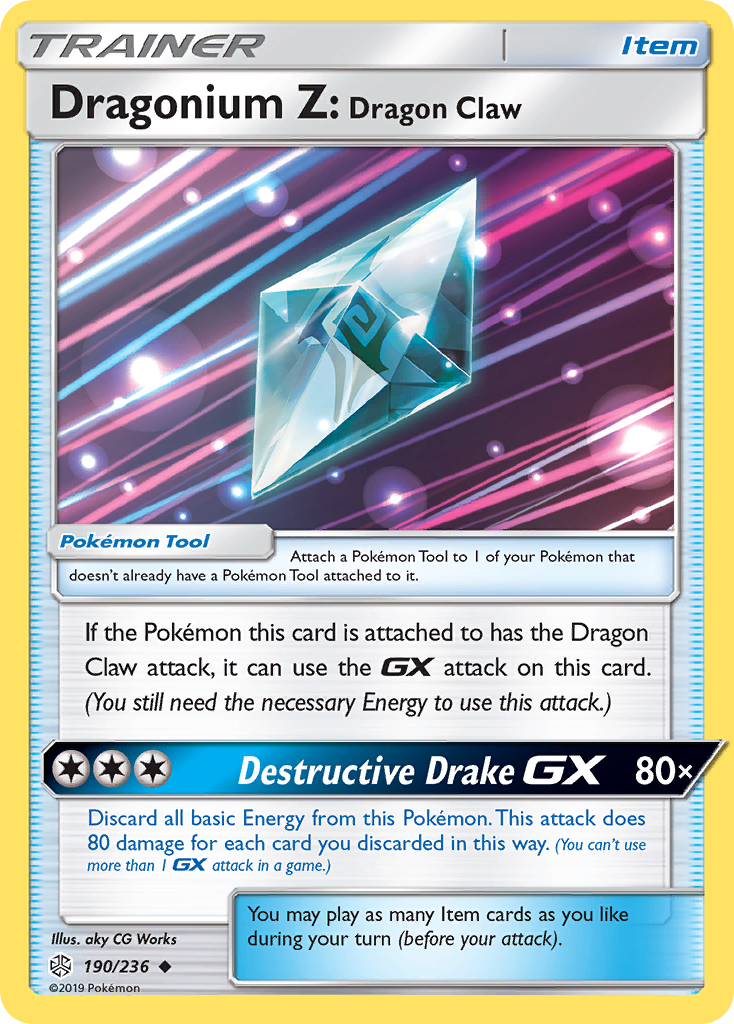 Dragonium Z: Dragon Claw (190/236) [Sun & Moon: Cosmic Eclipse] | Card Merchant Takapuna