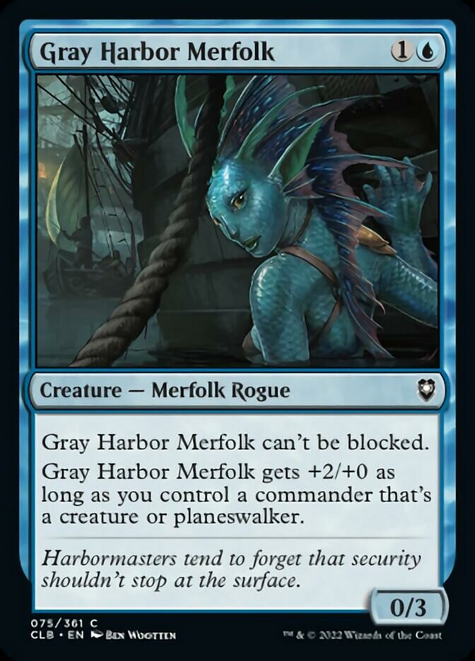 Gray Harbor Merfolk [Commander Legends: Battle for Baldur's Gate] | Card Merchant Takapuna