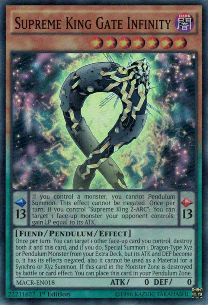 Supreme King Gate Infinity [MACR-EN018] Super Rare | Card Merchant Takapuna