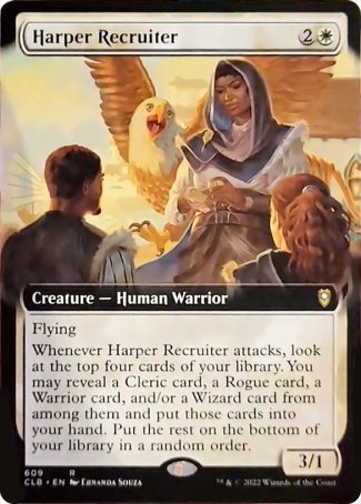 Harper Recruiter (Extended Art) [Commander Legends: Battle for Baldur's Gate] | Card Merchant Takapuna