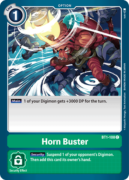 Horn Buster [BT1-108] [Release Special Booster Ver.1.0] | Card Merchant Takapuna