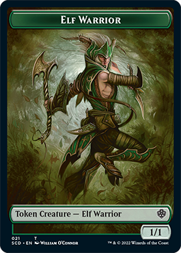 Elf Warrior // Cat Beast Double-Sided Token [Starter Commander Decks] | Card Merchant Takapuna