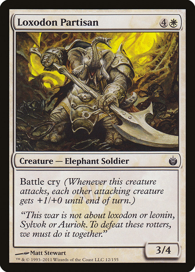 Loxodon Partisan [Mirrodin Besieged] | Card Merchant Takapuna