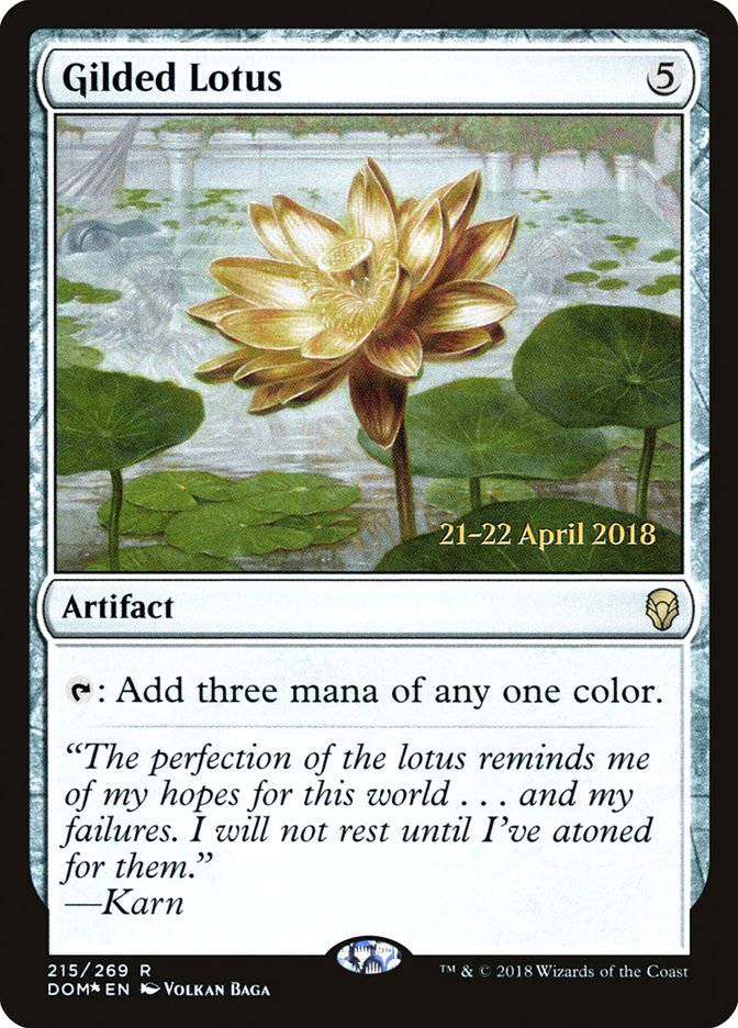 Gilded Lotus [Dominaria Prerelease Promos] | Card Merchant Takapuna