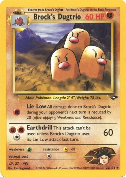 Brock's Dugtrio (22/132) [Gym Challenge Unlimited] | Card Merchant Takapuna