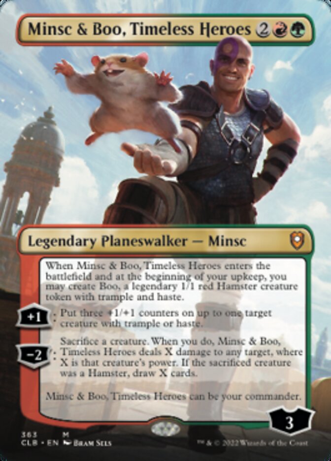 Minsc & Boo, Timeless Heroes (Borderless) [Commander Legends: Battle for Baldur's Gate] | Card Merchant Takapuna