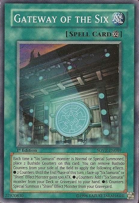 Gateway of the Six [SOVR-EN089] Super Rare | Card Merchant Takapuna