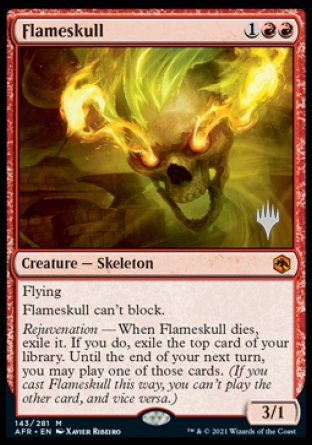 Flameskull (Promo Pack) [Dungeons & Dragons: Adventures in the Forgotten Realms Promos] | Card Merchant Takapuna