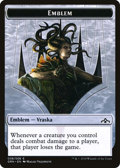 Vraska Emblem // Human Double-Sided Token [Challenger Decks 2020 Tokens] | Card Merchant Takapuna