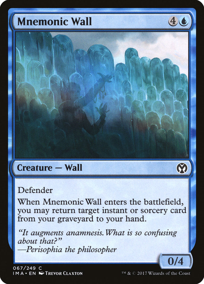 Mnemonic Wall [Iconic Masters] | Card Merchant Takapuna