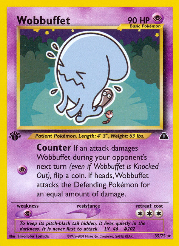 Wobbuffet (35/75) [Neo Discovery 1st Edition] | Card Merchant Takapuna