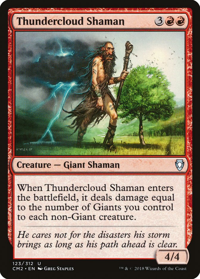 Thundercloud Shaman [Commander Anthology Volume II] | Card Merchant Takapuna