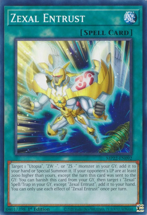 Zexal Entrust [MP22-EN092] Common | Card Merchant Takapuna