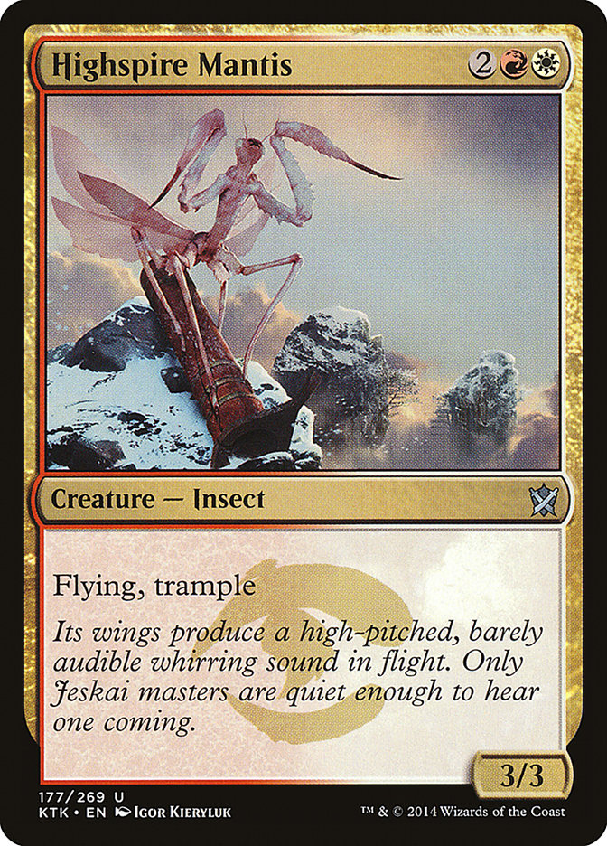 Highspire Mantis [Khans of Tarkir] | Card Merchant Takapuna