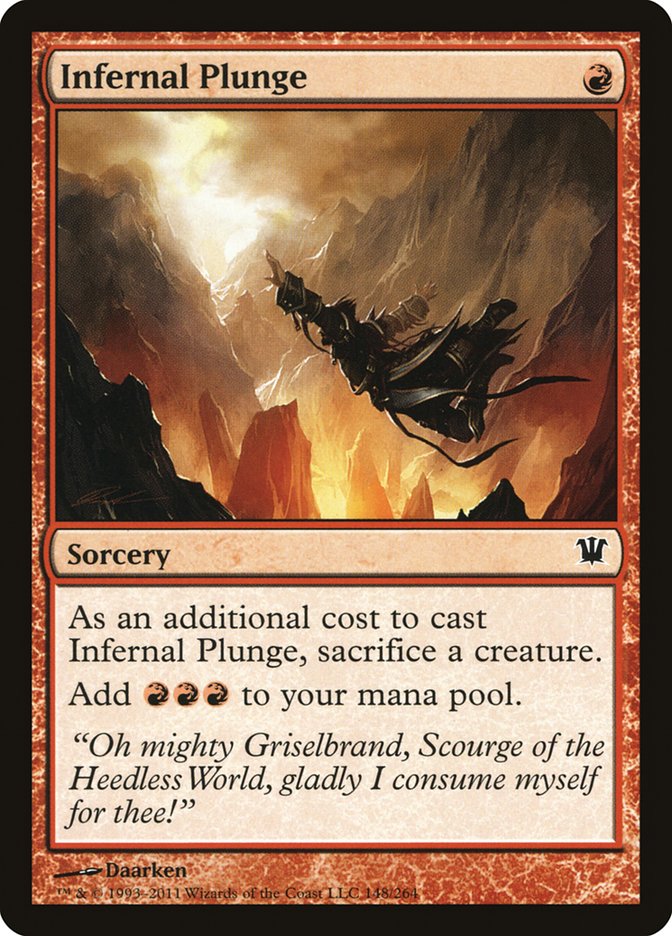 Infernal Plunge [Innistrad] | Card Merchant Takapuna