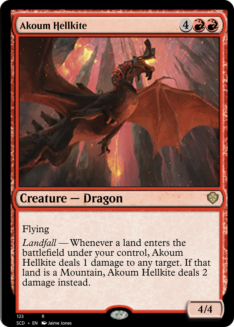 Akoum Hellkite [Starter Commander Decks] | Card Merchant Takapuna