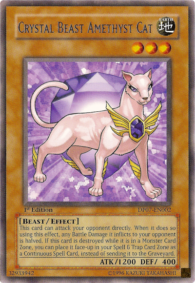 Crystal Beast Amethyst Cat [DP07-EN002] Rare | Card Merchant Takapuna