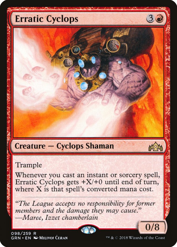 Erratic Cyclops [Guilds of Ravnica] | Card Merchant Takapuna