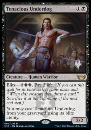 Tenacious Underdog (Promo Pack) [Streets of New Capenna Promos] | Card Merchant Takapuna