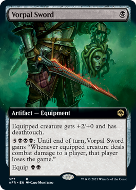 Vorpal Sword (Extended Art) [Dungeons & Dragons: Adventures in the Forgotten Realms] | Card Merchant Takapuna