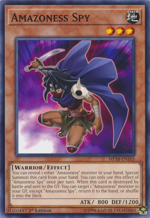 Amazoness Spy [MP18-EN165] Common | Card Merchant Takapuna