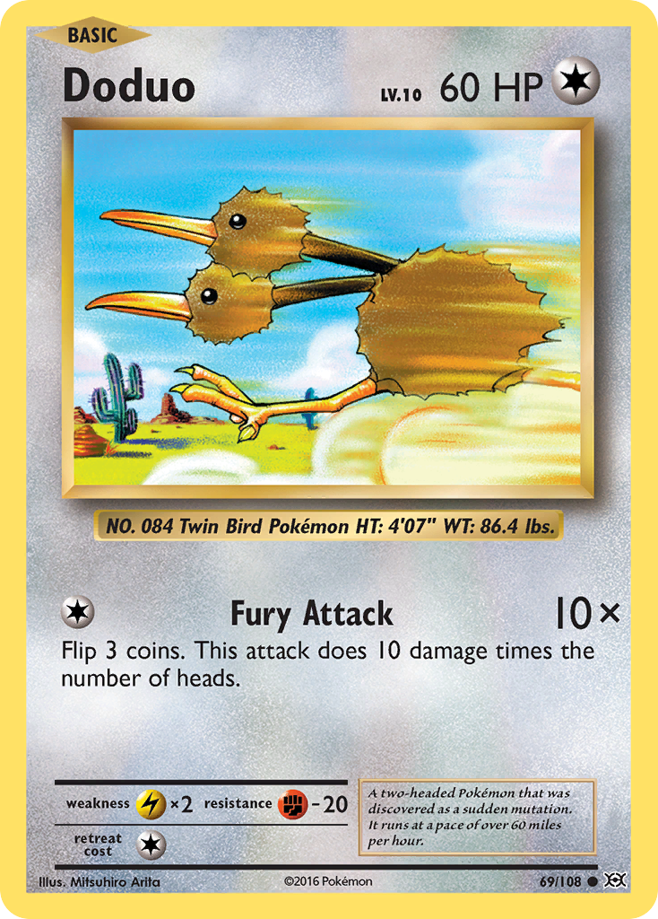 Doduo (69/108) [XY: Evolutions] | Card Merchant Takapuna