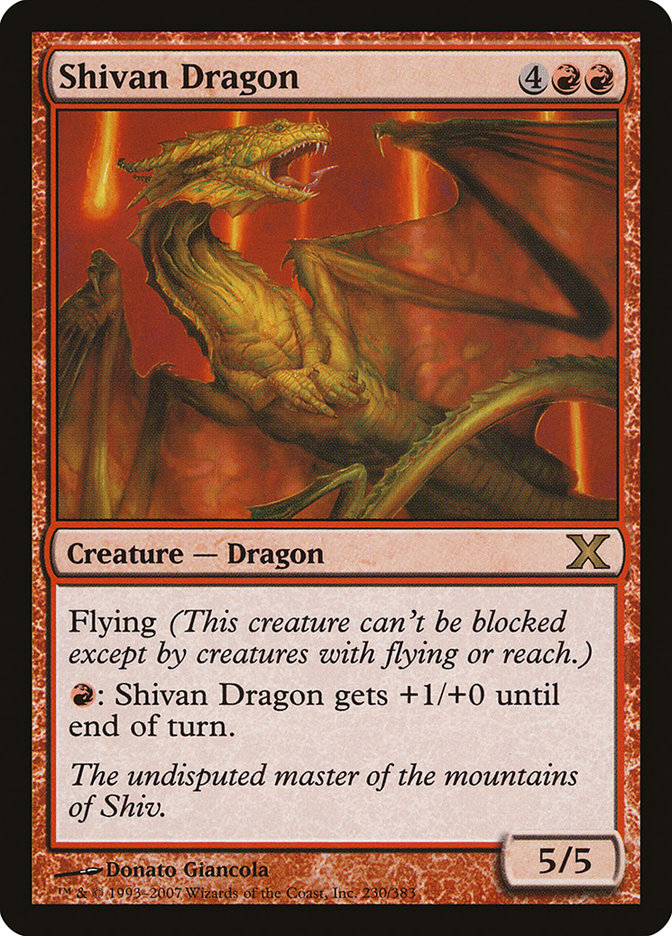 Shivan Dragon [Tenth Edition] | Card Merchant Takapuna