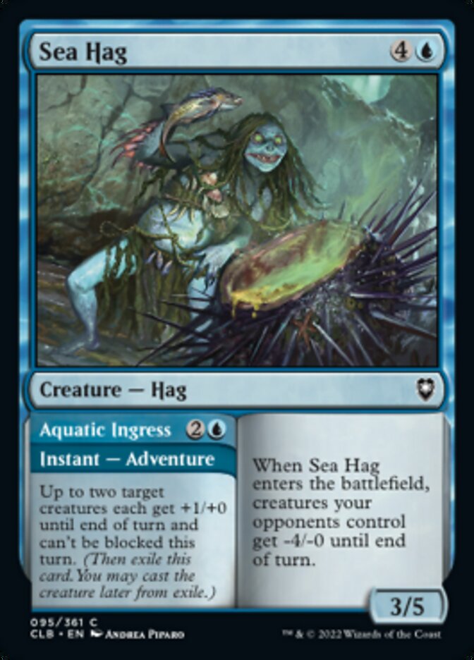 Sea Hag // Aquatic Ingress [Commander Legends: Battle for Baldur's Gate] | Card Merchant Takapuna