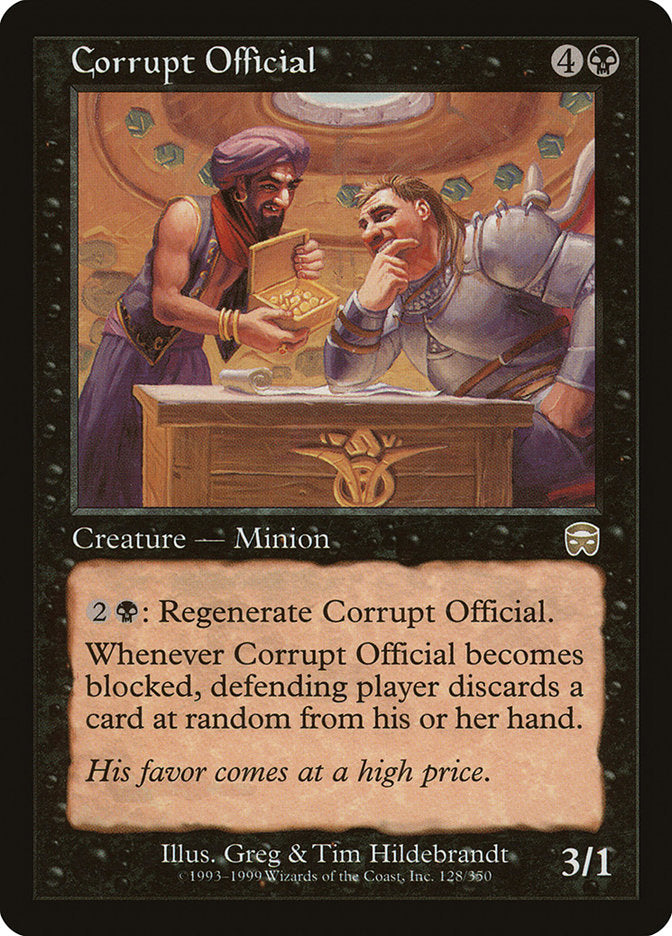 Corrupt Official [Mercadian Masques] | Card Merchant Takapuna