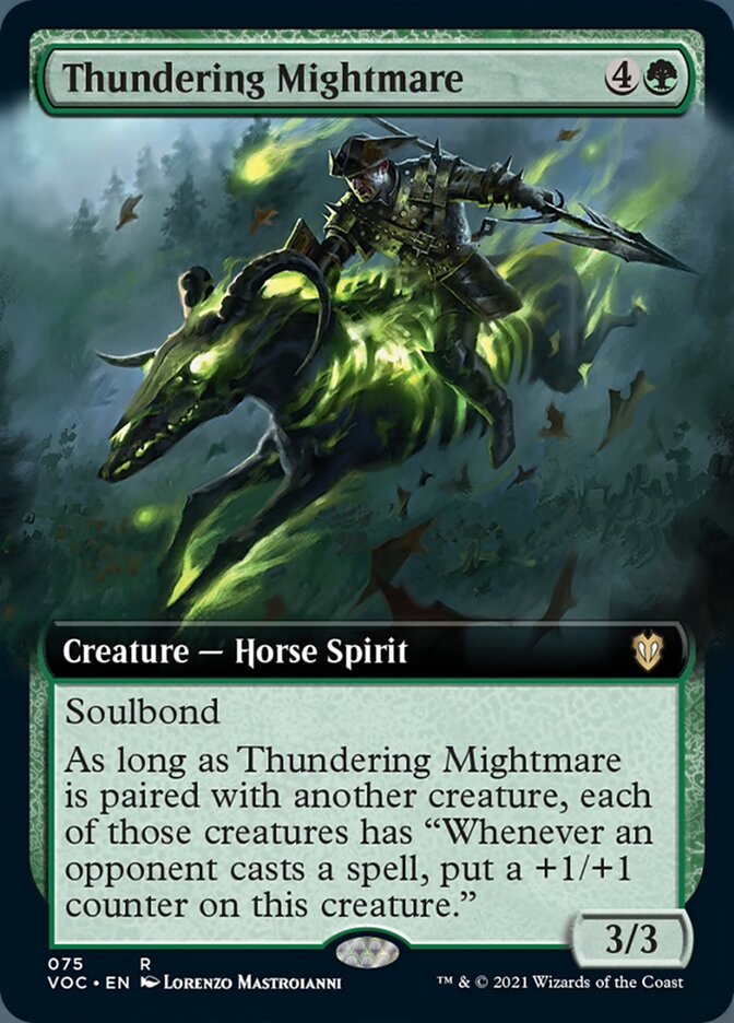 Thundering Mightmare (Extended Art) [Innistrad: Crimson Vow Commander] | Card Merchant Takapuna