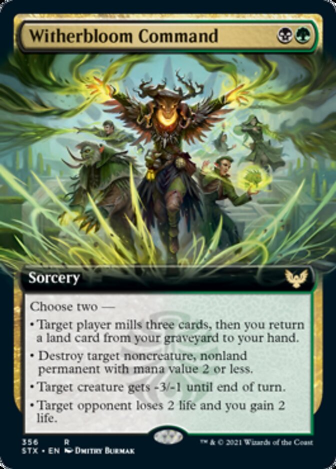 Witherbloom Command (Extended Art) [Strixhaven: School of Mages] | Card Merchant Takapuna