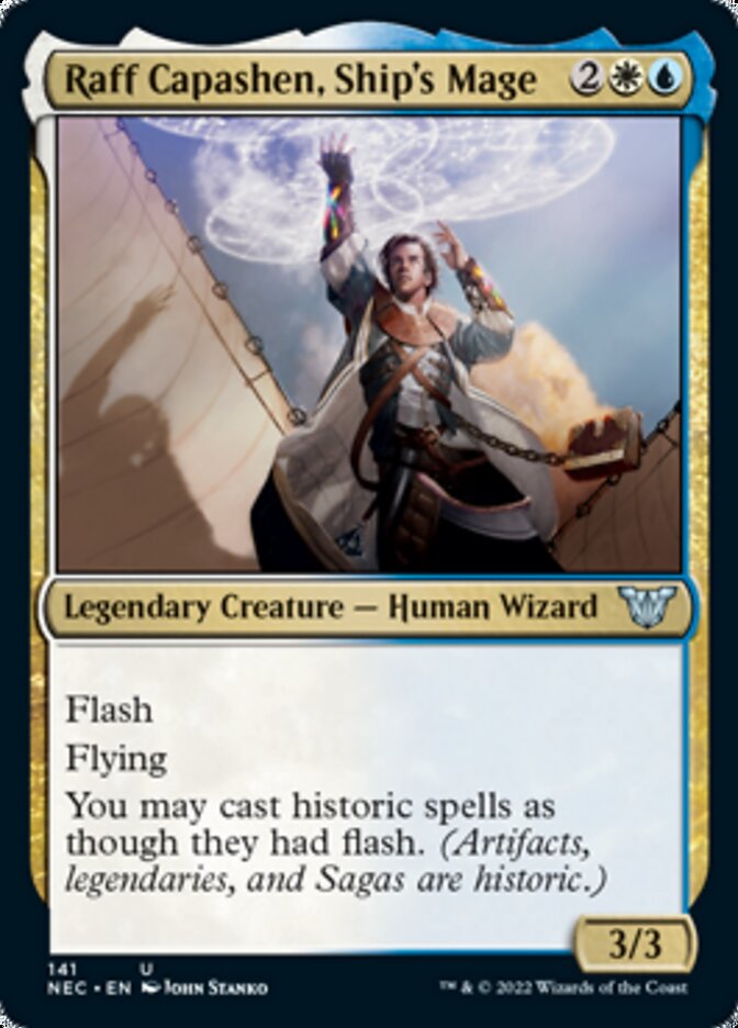 Raff Capashen, Ship's Mage [Kamigawa: Neon Dynasty Commander] | Card Merchant Takapuna