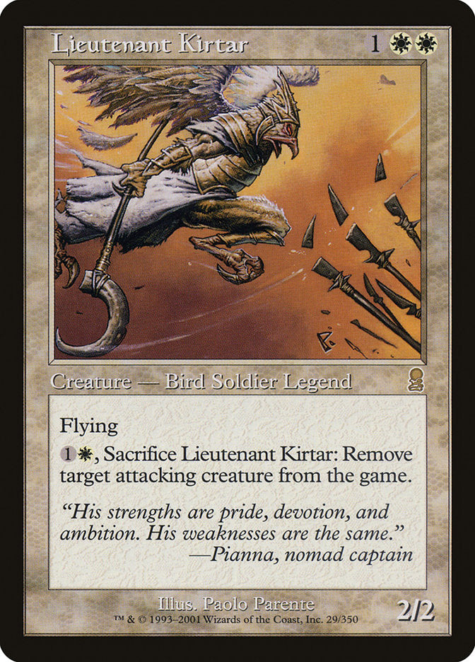 Lieutenant Kirtar [Odyssey] | Card Merchant Takapuna