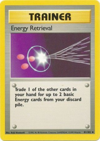 Energy Retrieval (81/102) [Base Set Unlimited] | Card Merchant Takapuna